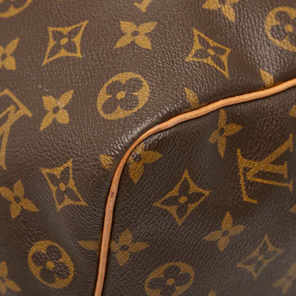 LOUIS VUITTON Brown Monogram Leather Keepall 45 Boston Bag - Picture 6 of 11